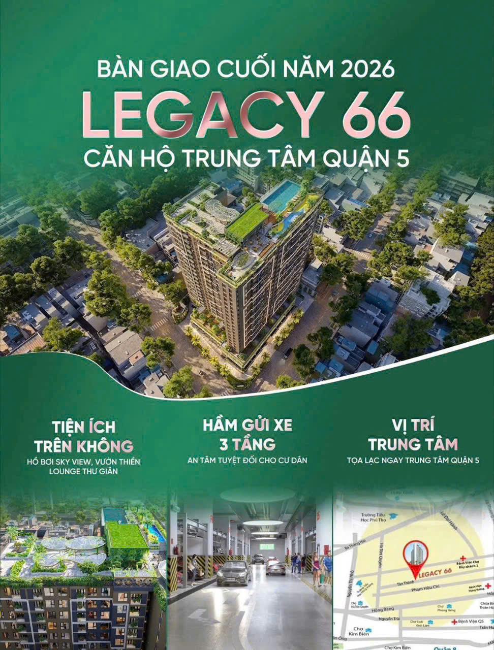 LEGACY 66 - 2PN 68-81m² Quận 5